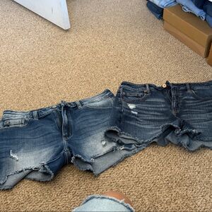 Distressed Blue Denim  shorts Bke size 10
